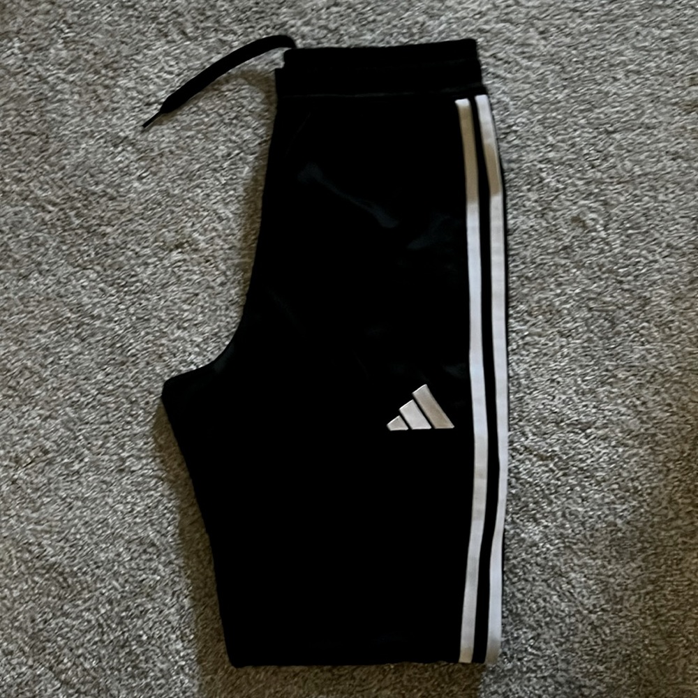 Adidas Tiro 23 Pants, zipper ankle, Men’s Sz XS, Black
